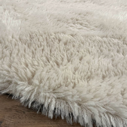 Hoogpolig Organisch vloerkleed Furr Stone beige - Interieur05 - Vloerkledenloods