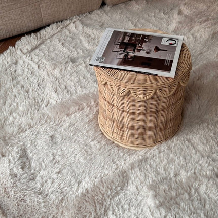 Hoogpolige Vloerkleden - Hoogpolig Organisch vloerkleed Furr Stone beige - Interieur05 - Vloerkledenloods