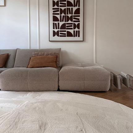 Hoogpolige Vloerkleden - Organisch zacht hoogpolig vloerkleed Lux creme - Vloerkledenloods