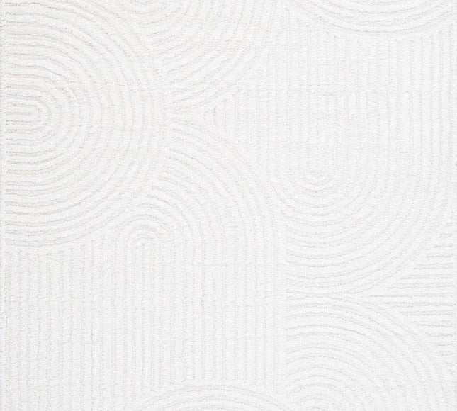 Scandinavisch vloerkleed Oskar creme/wit - Vloerkledenloods