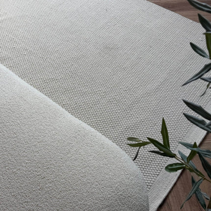 Wollen vloerkleed Taff wit/beige - Interieur05 - Vloerkledenloods