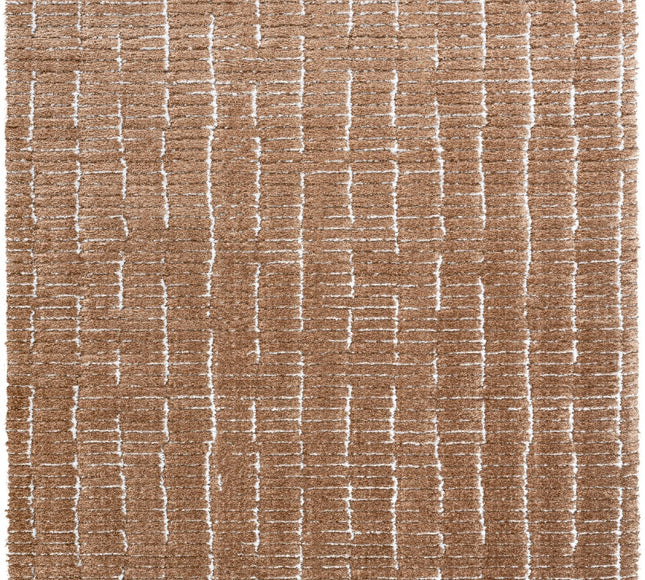 Vloerkleed Rectangle Bruin/Wit