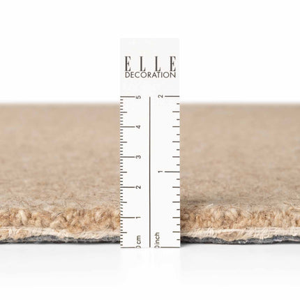 Elle Decoration Puristic fijne bouclé wollen vloerkleed Knots Beige - Vloerkledenloods