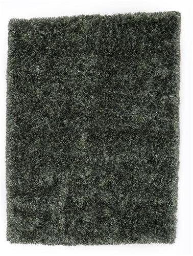 Wollen vloerkleed New Paulo Donkergroen 442 - Brinker Carpets