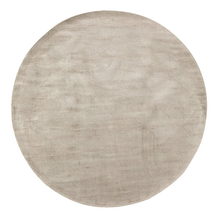 Rond Vloerkleed Felva Viscose Silk Silver