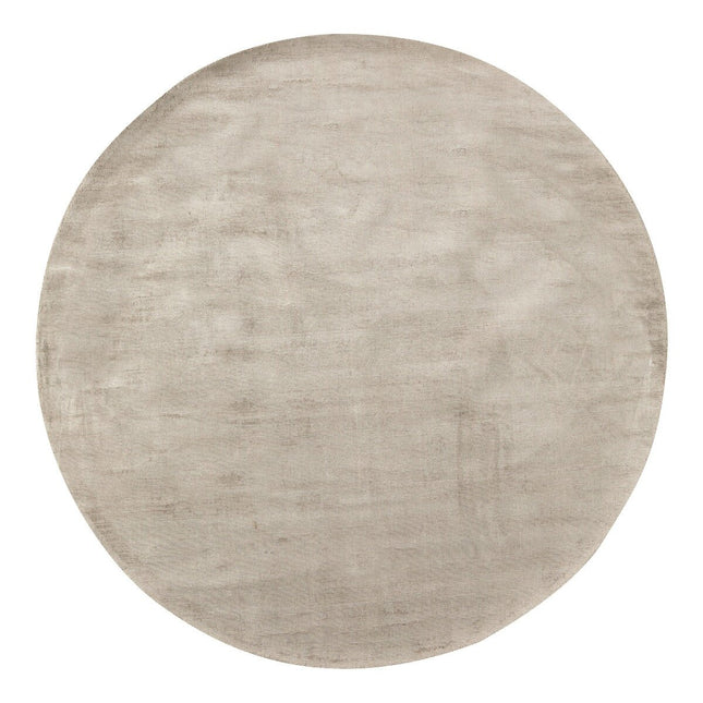 Rond Vloerkleed Felva Viscose Silk Silver