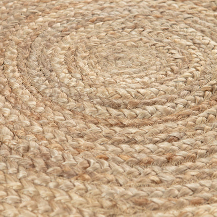 Rond vloerkleed Jute Naturel