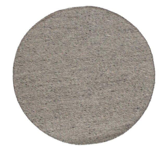 Rond vloerkleed wollen Antraciet - Cobble Stone