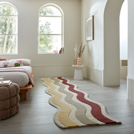 Flair Rugs wollen loper Cascade Mulberry