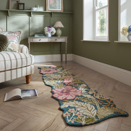 Flair Rugs wollen loper Daphne Shaped Floral Multicolor