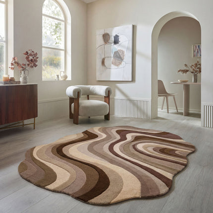 Flair Rugs wollen vloerkleed Envy Naturel