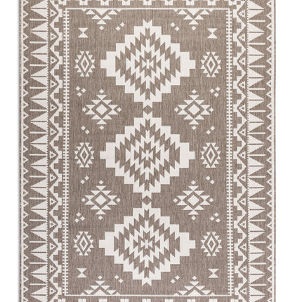 Elle Decoration Gemini omkeerbaar binnen- en buitenvloerkleed Dynamic Linnen - Vloerkledenloods