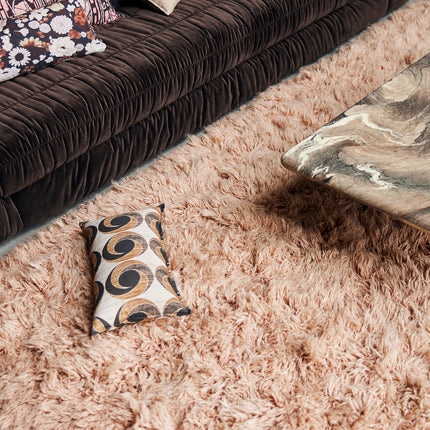 HKliving hoogpolig vloerkleed soft pink 200x300cm