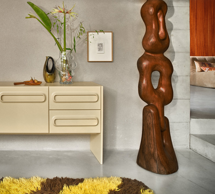 HKliving hoogpolig vloerkleed sunray 80x115cm