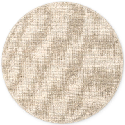 Hanse Home bouclé juten vloerkleed rond Jaipur Naturel Ivoorwit - Vloerkledenloods