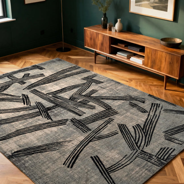 Vloerkleed Kanji Dark Street 2066 - Louis De Poortere