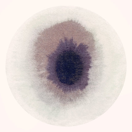 Rond vloerkleed Drop Purple Smoke 2101 - Louis De Poortere