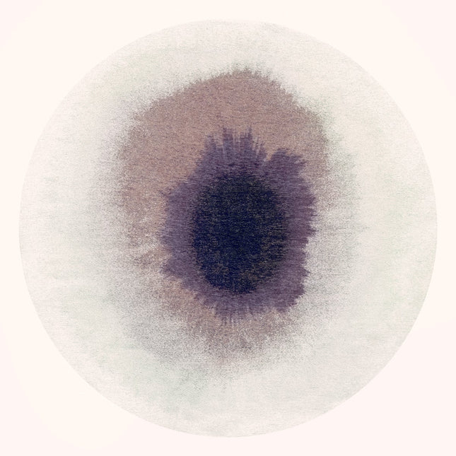 Rond vloerkleed Drop Purple Smoke 2101 - Louis De Poortere