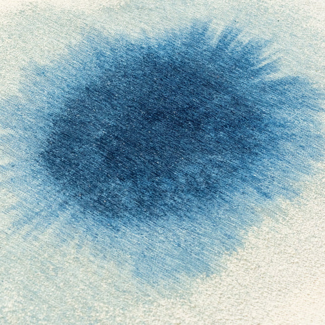 Rond vloerkleed Drop Dream In Blue 2102 - Louis De Poortere