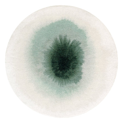 Rond vloerkleed Drop Green Day 2104 - Louis De Poortere