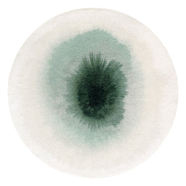 Rond vloerkleed Drop Green Day 2104 - Louis De Poortere