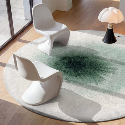 Rond vloerkleed Drop Green Day 2104 - Louis De Poortere
