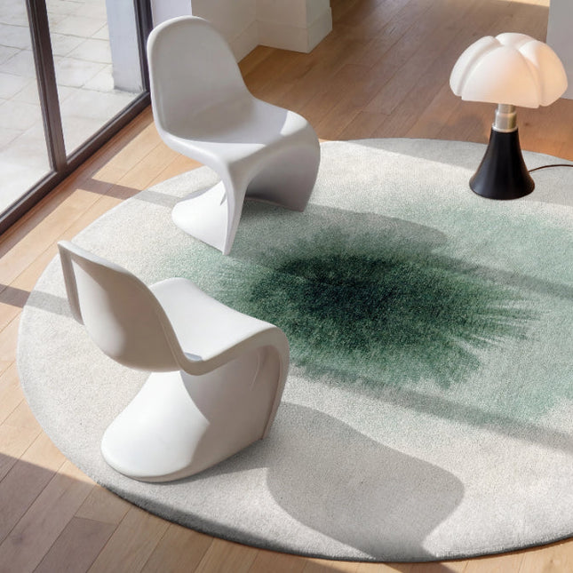 Rond vloerkleed Drop Green Day 2104 - Louis De Poortere