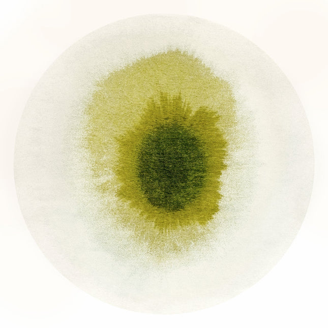Rond vloerkleed Drop Green Pepper 2105 - Louis De Poortere