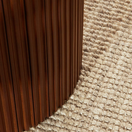 Hanse Home bouclé juten vloerkleed rond Jaipur Naturel Ivoorwit - Vloerkledenloods