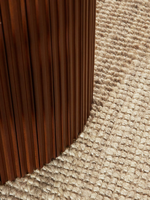 Hanse Home bouclé juten vloerkleed rond Jaipur Naturel Ivoorwit - Vloerkledenloods