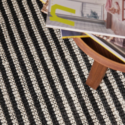 Elle Decoration Harvest juten vloerkleed Ebony Naturel Ivoor Zwart - Vloerkledenloods