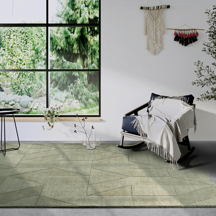 Villeroy & Boch 1906 wollen vloerkleed Ursule Groen - Vloerkledenloods