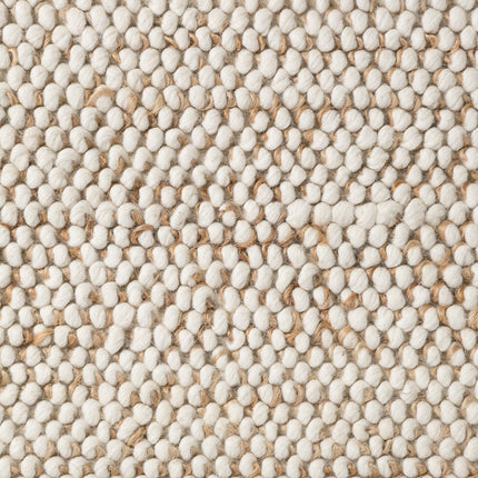 Villeroy & Boch 1770 wollen en juten vloerkleed Peas Naturel Crème Beige - Vloerkledenloods