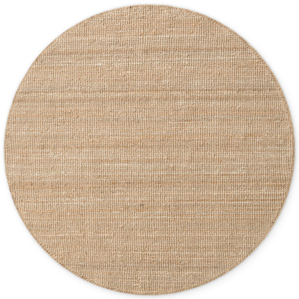 Hanse Home bouclé juten vloerkleed rond Jaipur Naturel Goud - Vloerkledenloods