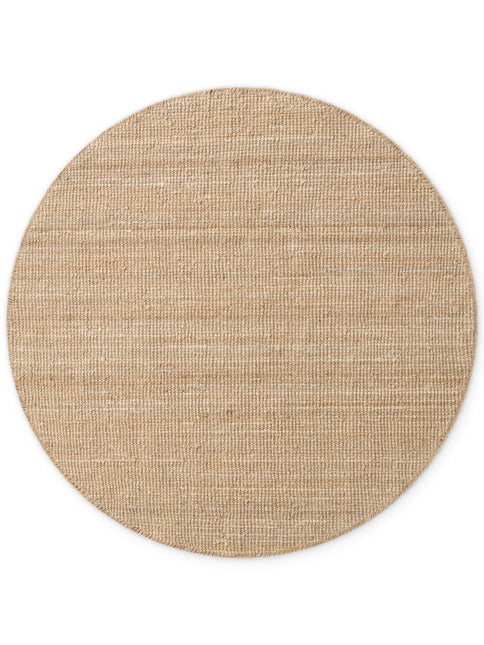 Hanse Home bouclé juten vloerkleed rond Jaipur Naturel Goud - Vloerkledenloods
