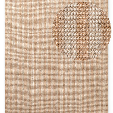 Elle Decoration Harvest juten vloerkleed Amber Naturel Ivoor Goud - Vloerkledenloods