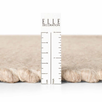 Elle Decoration Lyon wollen vloerkleed Beans Naturel Beige - Vloerkledenloods