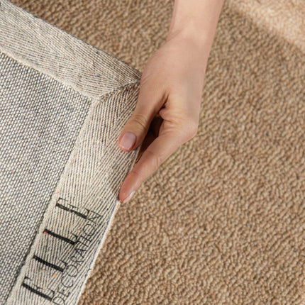 Elle Decoration Puristic fijne bouclé wollen vloerkleed Knots Beige - Vloerkledenloods