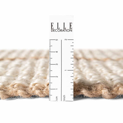Elle Decoration Harvest juten vloerkleed Sierra Naturel Ivoor Goud - Vloerkledenloods
