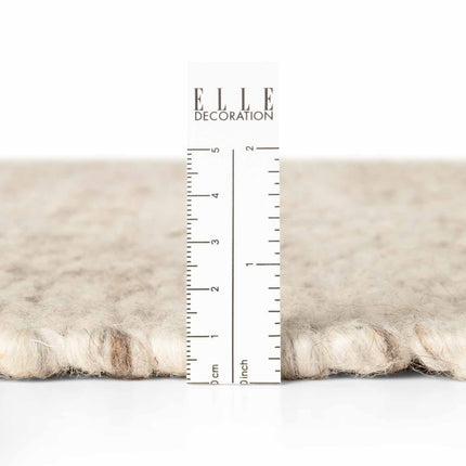 Elle Decoration Lyon wollen vloerkleed Beans Naturel Crème Bruin - Vloerkledenloods