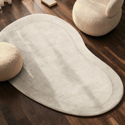 Villeroy & Boch 1812 wollen vloerkleed organische vorm Kivi Naturel Crème - Vloerkledenloods