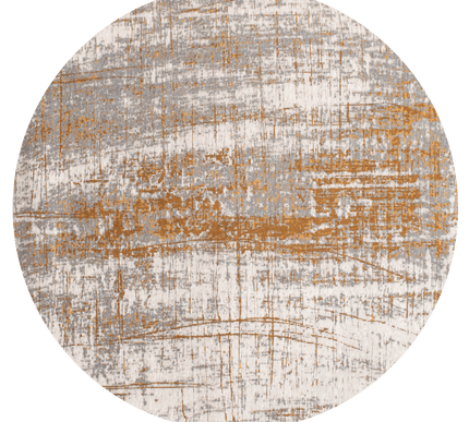 Rond in- en outdoor vloerkleed Griff Columbus Gold 8419 - Louis de Poortere