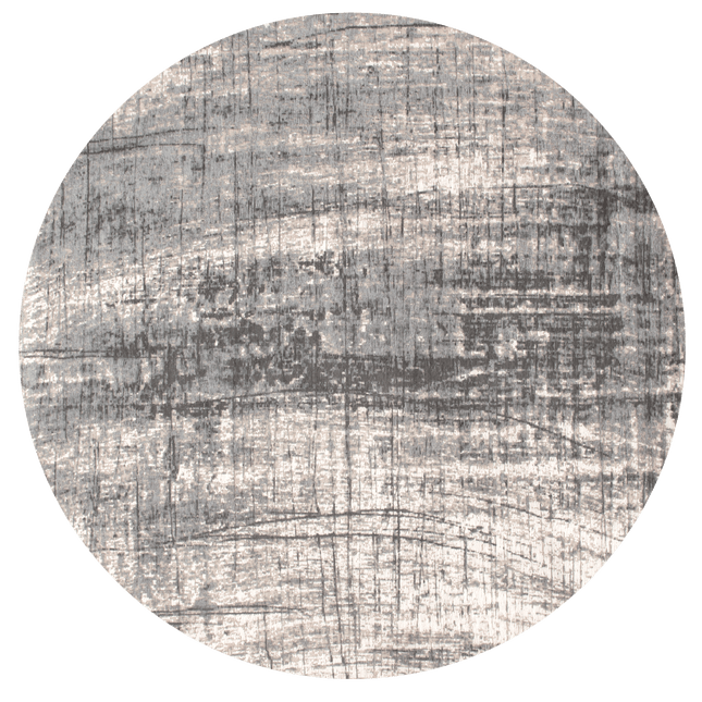 Rond in- en outdoor vloerkleed Griff Jersey Stone 8420 - Louis de Poortere