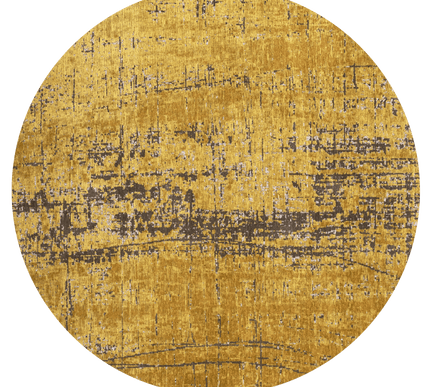Rond in- en outdoor vloerkleed Griff Liberty Gold 8550 - Louis de Poortere
