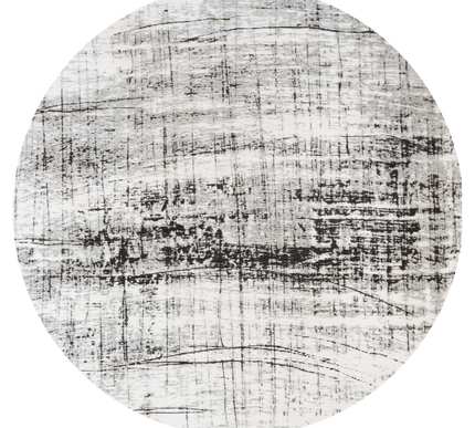 Rond in- en outdoor vloerkleed Griff Metro Black en White 8926 - Louis de Poortere