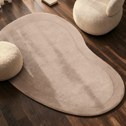 Villeroy & Boch 1812 wollen vloerkleed organische vorm Kivi Naturel Beige - Vloerkledenloods