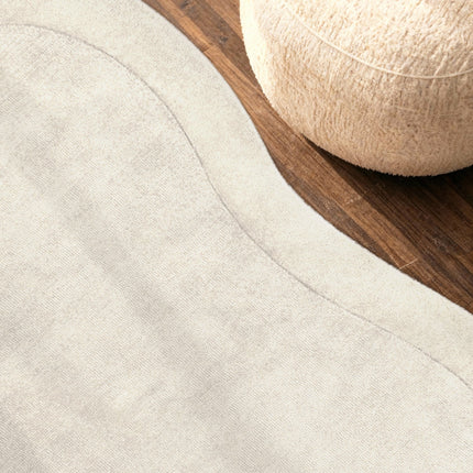 Villeroy & Boch 1812 wollen vloerkleed organische vorm Kivi Naturel Crème - Vloerkledenloods
