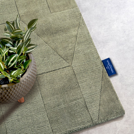 Villeroy & Boch 1906 wollen loper Ursule Groen - Vloerkledenloods