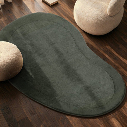 Villeroy & Boch 1812 wollen vloerkleed organische vorm Kivi Naturel Groen - Vloerkledenloods