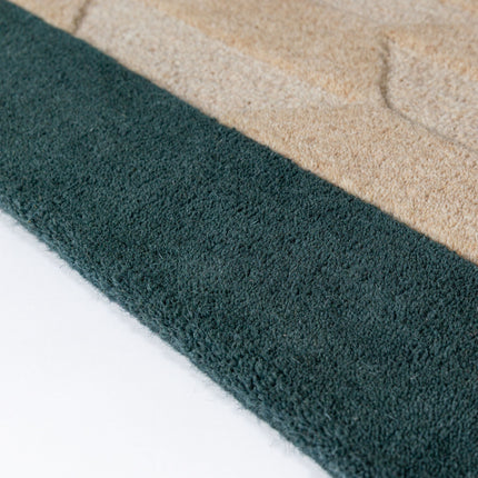 Flair Rugs wollen vloerkleed Apex Border Teal